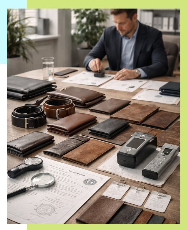 Сертификация кожаных изделий в Большой Камне от 12169 р. | Алешин-Бль