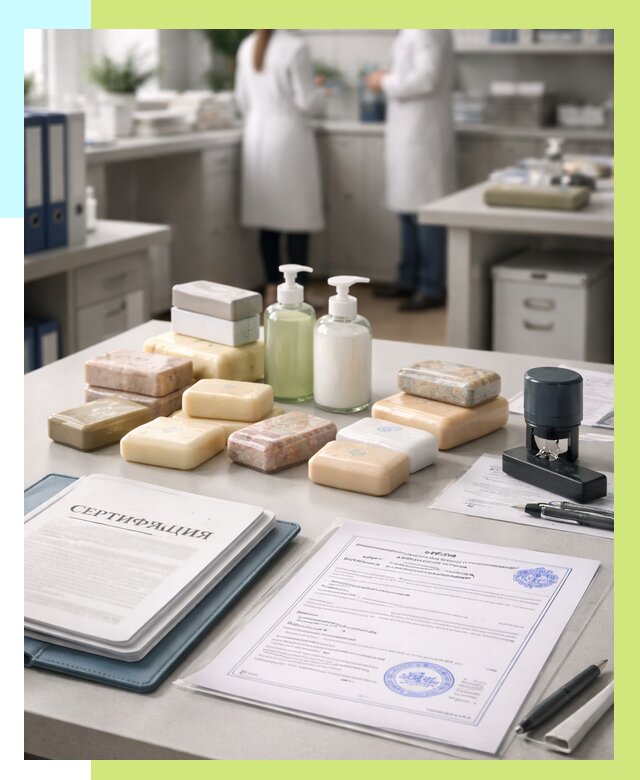 Сертификация мыла и сертификат на мыло в Большой Камне от 12169 | Алешин-Бль