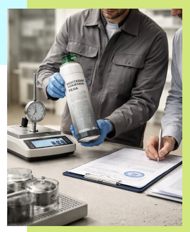 Сертификация монтажной пены в Большой Камне от 15212 р. | Алешин-Бль