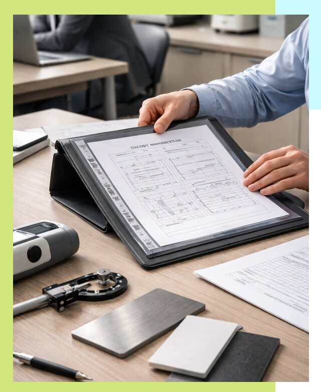 Оформление паспорта материала для продукции в Большой Камне