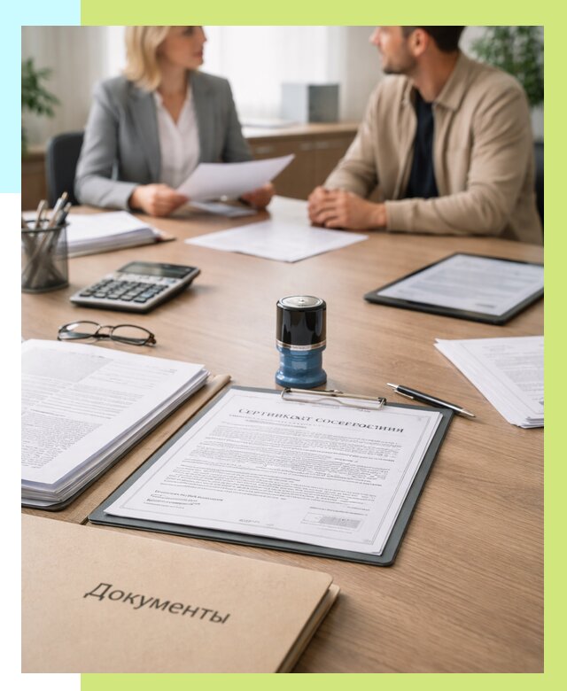 Сертификат соответствия на продукцию в Большой Камне от 15212 р.|Алешин-Бль