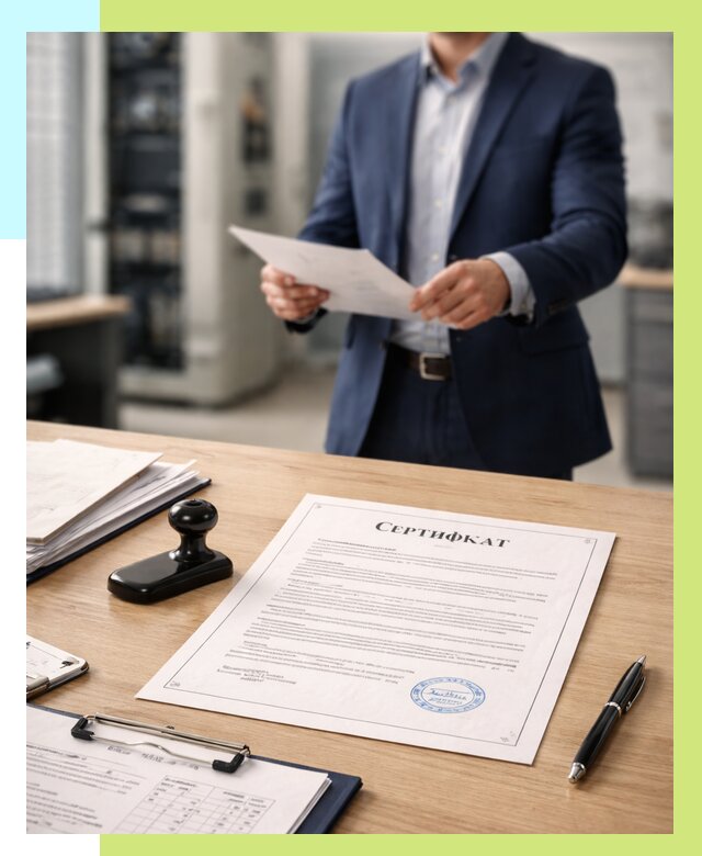 Сертификат на оборудование в Большой Камне от 15212 р. | Алешин-Бль