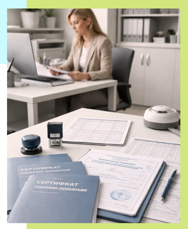 Сертификаты пожарной безопасности в Большой Камне от 15212 р. | Алешин-Бль