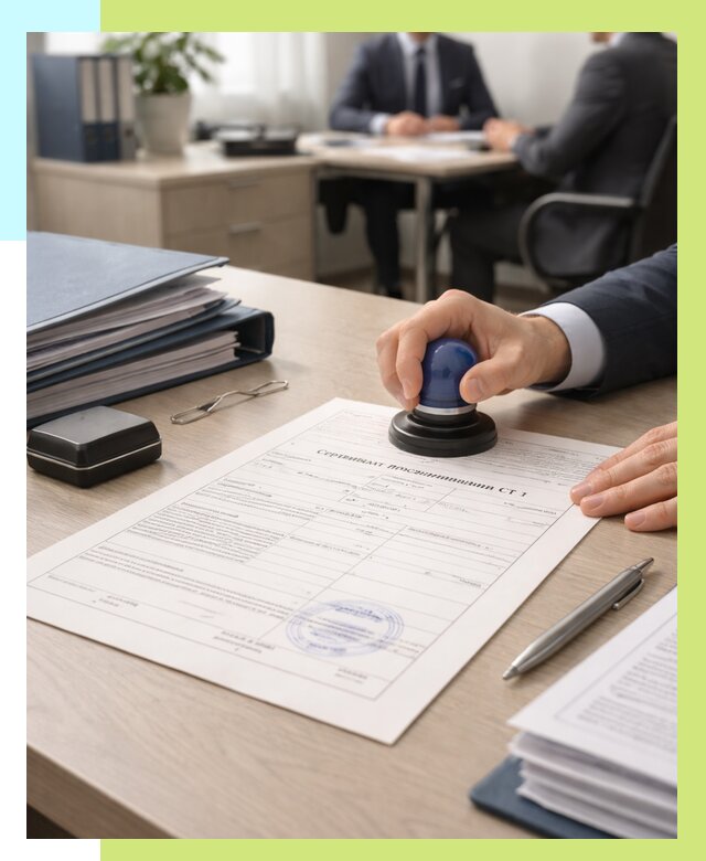 Сертификат происхождения СТ 1 в Большой Камне от 4563 р. | Алешин-Бль