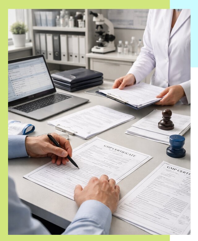 Оформление сертификата GMP в Большой Камне для фармпроизводства