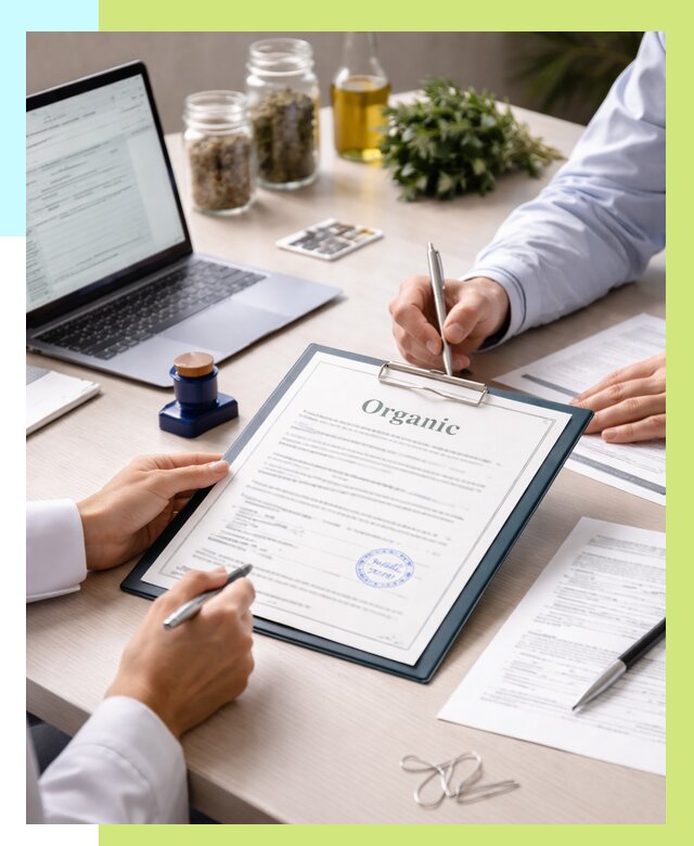 Оформление сертификат органик в Большой Камне от 30423 р. | Алешин-Бль