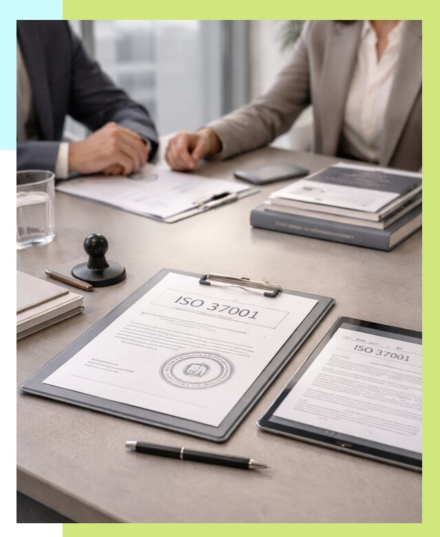 Сертификат ISO 37001 в Большой Камне оформить от 121692 р. Алешин-Бль